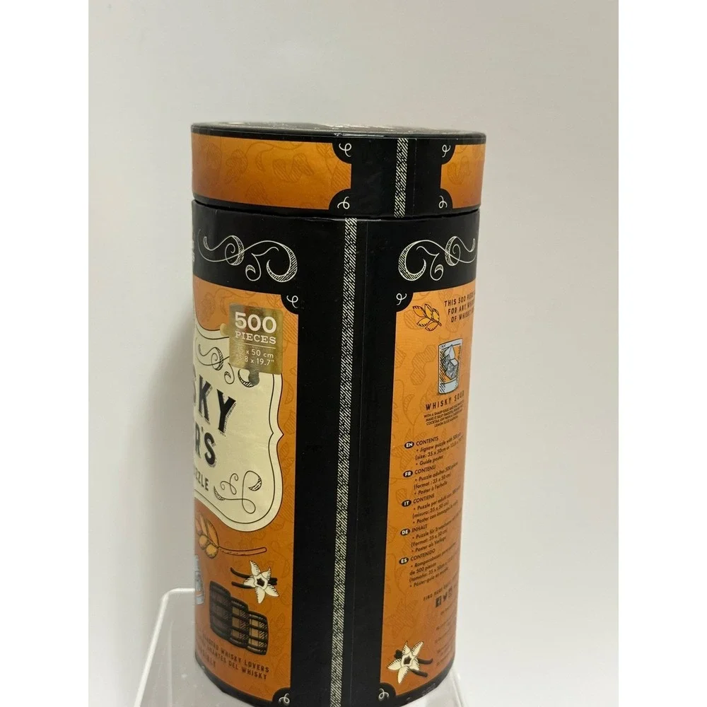 Ridley's Games Whisky Lover's 500 Piece‎ Jigsaw Puzzle in Decorative Tube New
